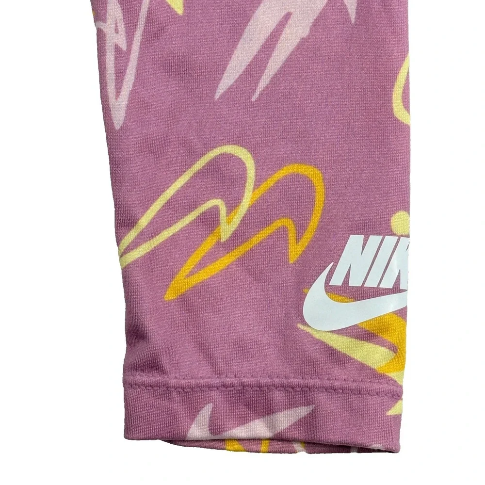 Nike Toddler Girls 2 Piece Outfit Pink Logo‎ Shirt Leggings Set Size 18M